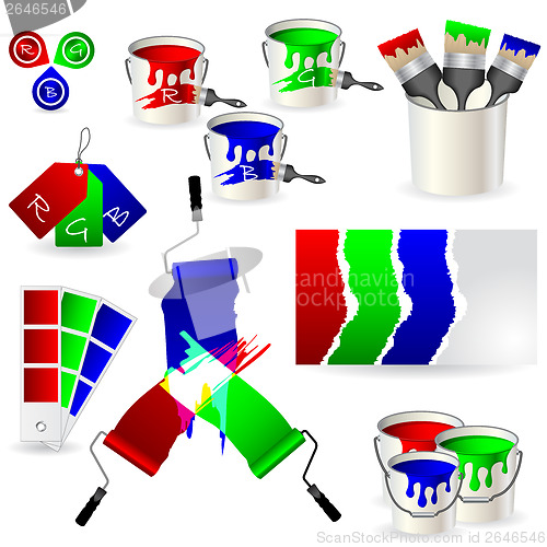 Image of RGB coloring set