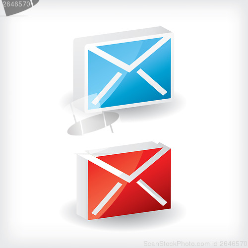Image of 3d email icons