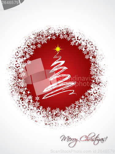 Image of White christmas greeting card