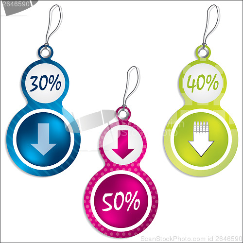 Image of Cool new discount label set