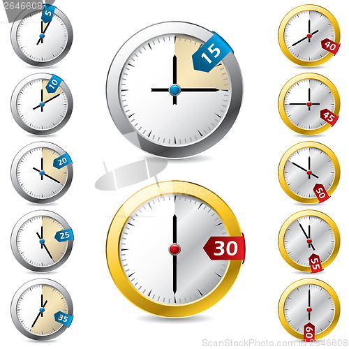 Image of Set of vector timer design