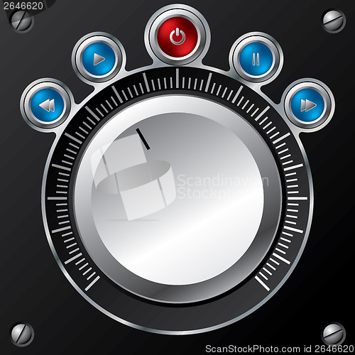 Image of Volume control design with led buttons 