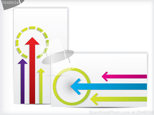 Image of Arrow design business cards