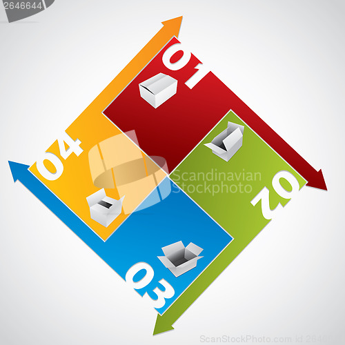 Image of Abstract business diagram design