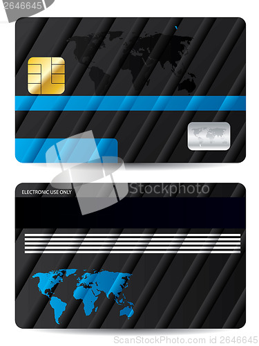 Image of Striped bank card design