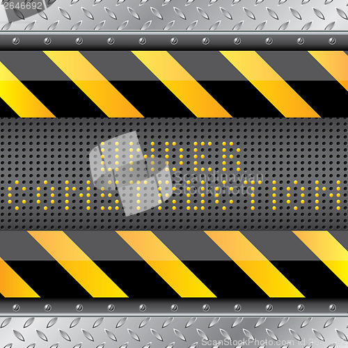 Image of Under construction background with led s