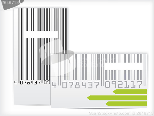 Image of Bar code business card design