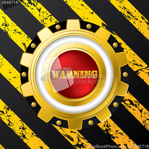 Image of Industrial warning button design 