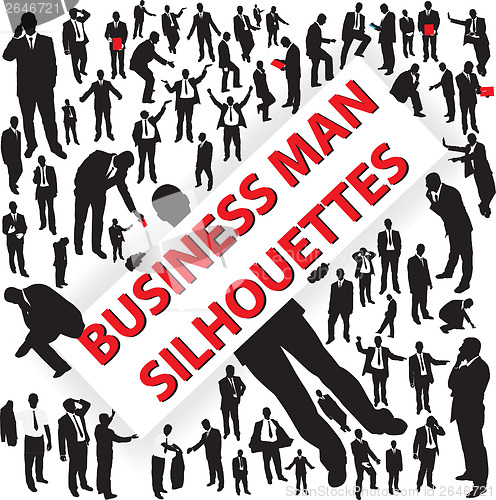 Image of Business man silhouettes