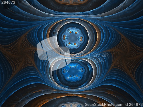 Image of 3D fractal abstract