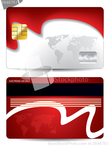 Image of Waving world credit card design 