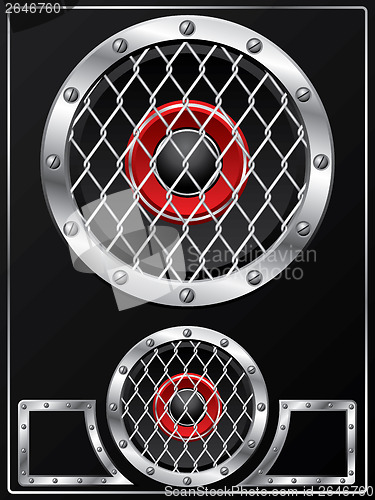 Image of Speaker with grid design