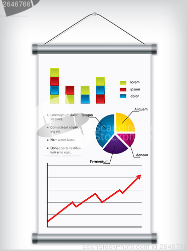 Image of Roll up display with financial elements 