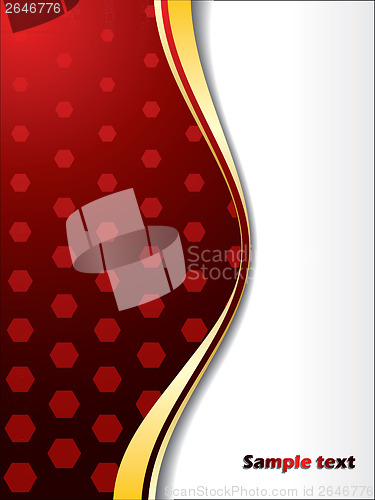 Image of Red background with hexagons