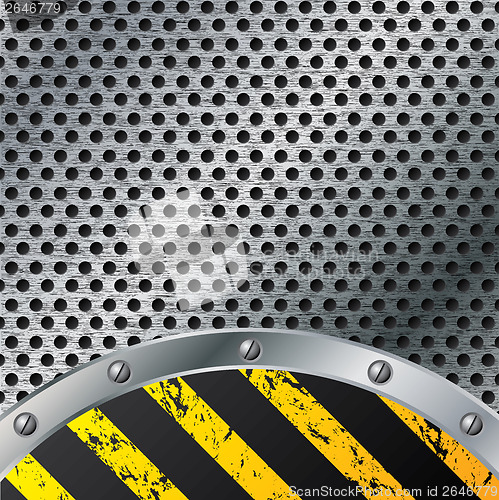 Image of Metallic plate background