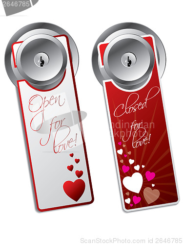 Image of Valentine day door hangers 