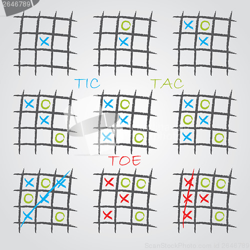 Image of Playing tic tac toe 