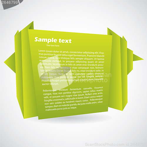 Image of Green origami background