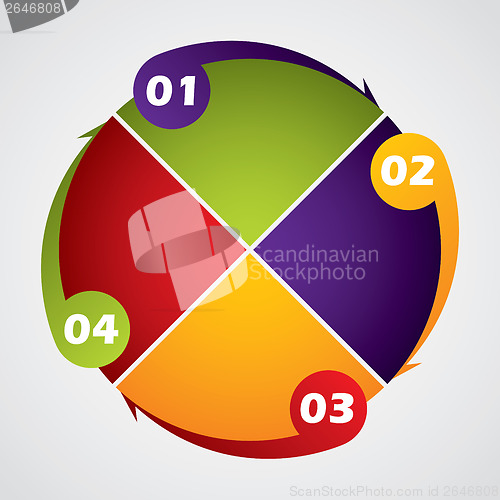 Image of Rotateing business diagram design 