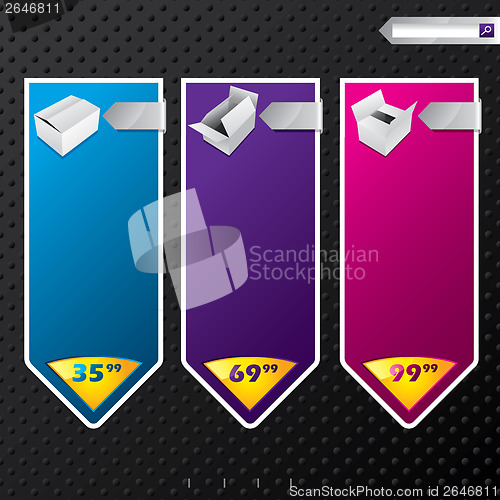 Image of Web banners with products