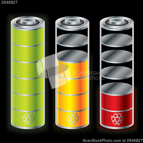 Image of Battery icon set