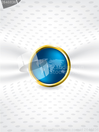 Image of Abstract brochure design with map button