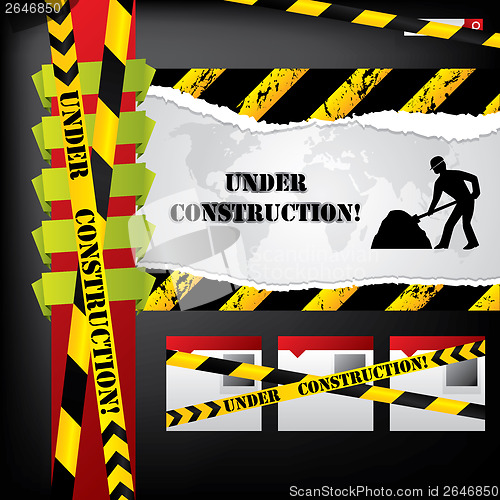 Image of Website design under construction