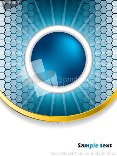 Image of Bursting blue sphere
