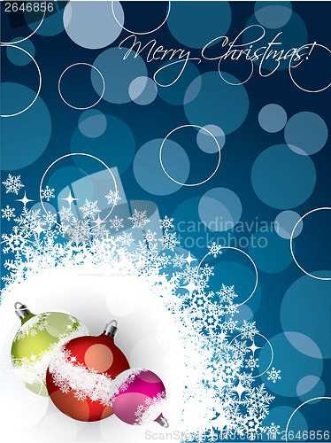 Image of Christmas greeting card design