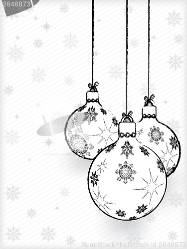 Image of Hand-drawn christmas decorations