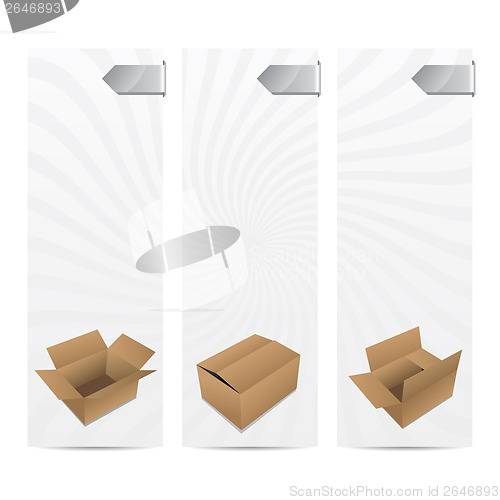 Image of Grey advertisement cards