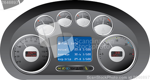 Image of Dashboard of a truck