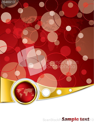 Image of Abstract brochure design in red