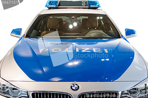 Image of New modern model of German police duty patrol BMW car