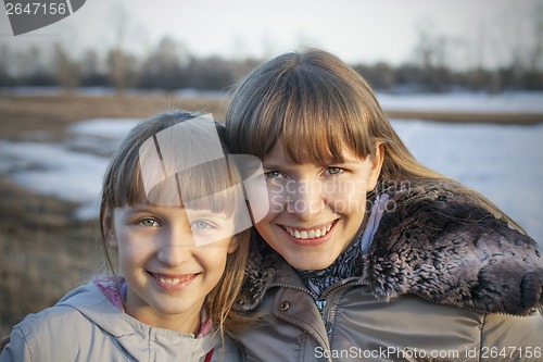 Image of Happy mother and daughter