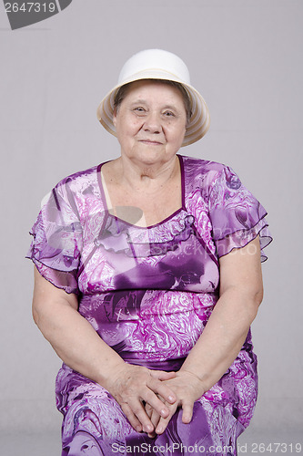 Image of Portrait of an elderly woman