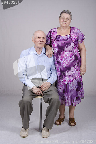 Image of Portrait of an elderly couple eighty years