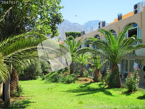 Image of greece garden and architecture