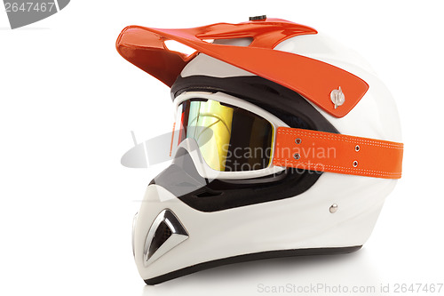 Image of Motocross bike helmet