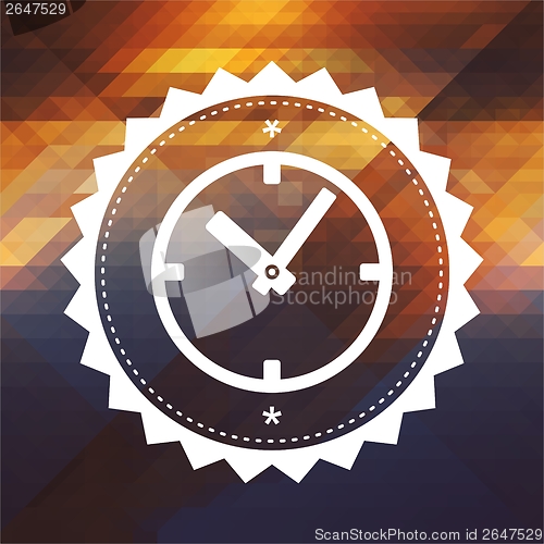 Image of Time Concept on Triangle Background.