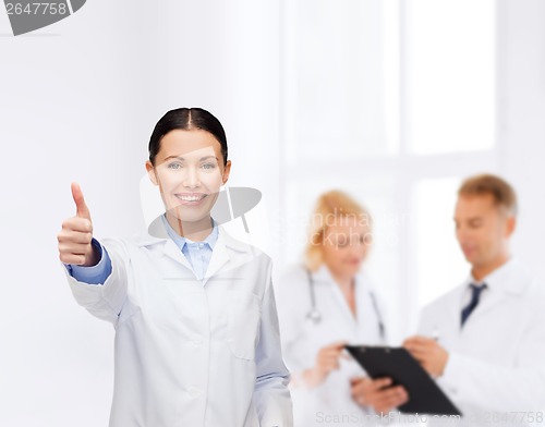 Image of smiling female doctor