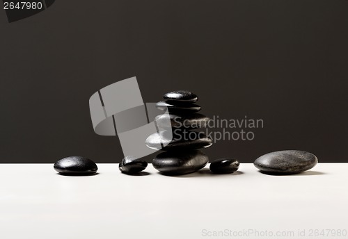 Image of closeup of hot massage stones