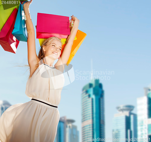 Image of woman with shopping bags