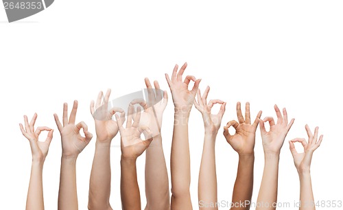 Image of human hands showing ok sign