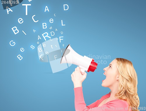 Image of woman with megaphone