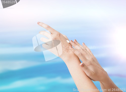 Image of female soft skin hands