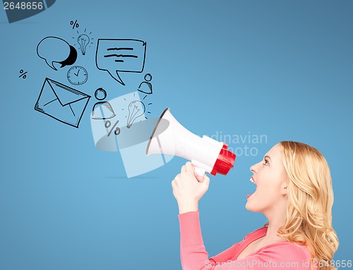 Image of woman with megaphone