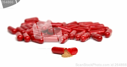 Image of Inside red capsule