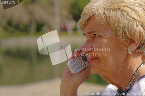 Image of Senior woman with phone