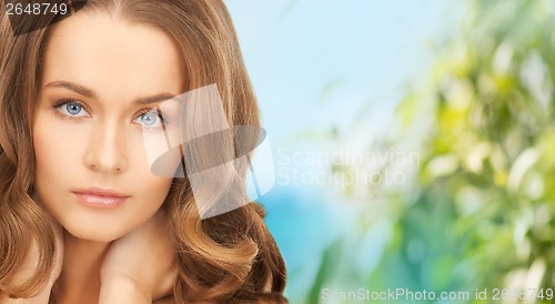 Image of beautiful woman with long hair